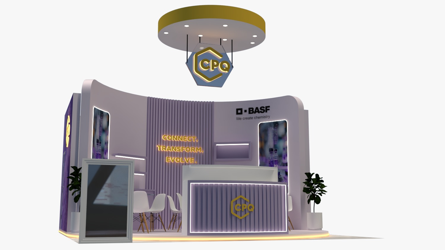 Diseño 3D de stands personalizados para exposiciones en México