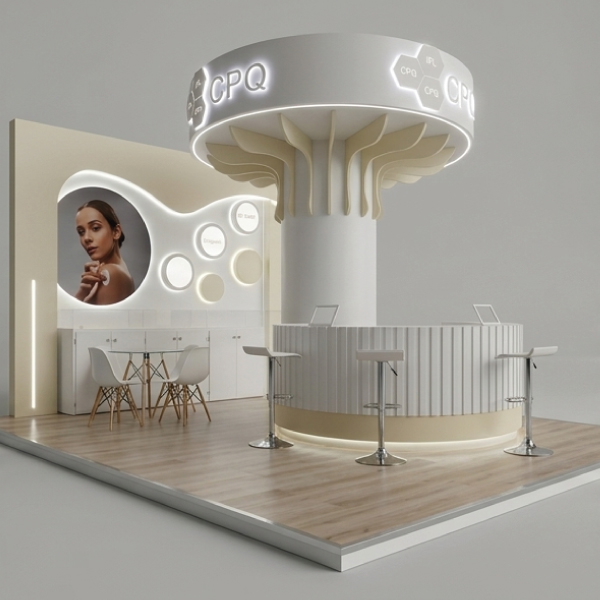 Fabricación de estructuras y acabados para stand de exhibición